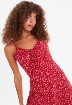 Trendyol Vrouwen Standaard Mouw V-hals A-lijn Jurk -Trendyo Trendy Winkel 823x1200 30