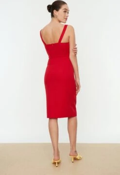 Trendyol Vrouwen Standaard Mouw Vierkante Kraag Bodycon Jurk -Trendyo Trendy Winkel 824x1200 3