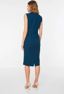 Trendyol Vrouwen Standaard Mouw Staande Kraag Basis Jurk -Trendyo Trendy Winkel 825x1200 12