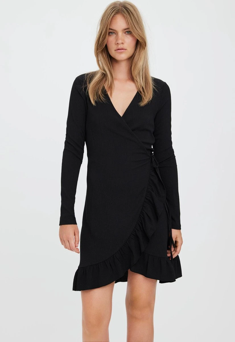 VERO MODA VMHAYA LS SHORT DRESS GA NOOS Dames Jurk - Maat XS 7 VERO MODA VMHAYA LS SHORT DRESS GA NOOS Dames Jurk - Maat XS - Afbeelding 5