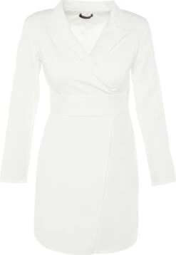 Trendyol Vrouwen Standaard Mouw Reverskraag Blazerjurk Jurk -Trendyo Trendy Winkel 829x1200 11