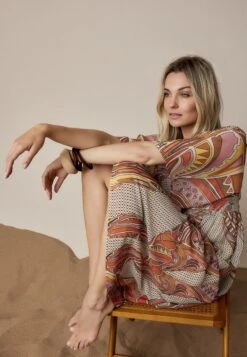 Summum Dames Jurk / Dames Kleding - 5s1406-11785 - Bruin Combi - Maat 40 -Trendyo Trendy Winkel 831x1200 20