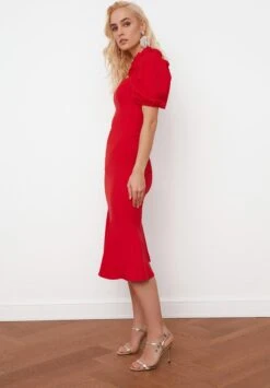 Trendyol Vrouwen Ballon Mouw Lieve Schat Basis Jurk -Trendyo Trendy Winkel 834x1200 1