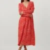 Ydence Dress Rhode Jurken Dames - Rok - Jurk - Rood - Maat XL