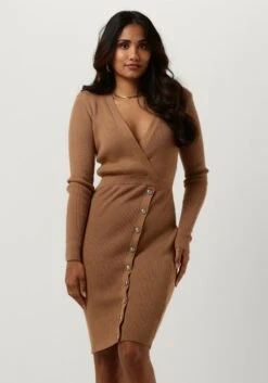 Guess Es Alexandra Dress Swtr Jurken Dames - Rok - Jurk - Bruin - Maat XL