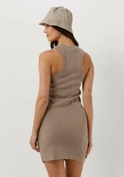 Calvin Klein Ineral Dye Rib Tank Dress Jurken Dames - Rok - Jurk - Taupe - Maat M -Trendyo Trendy Winkel 840x1200 145
