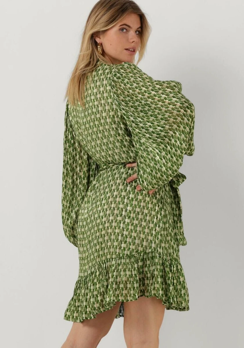 Notre-V Nv-blair Mini Dress Jurken Dames - Rok - Jurk - Groen - Maat M 8 Notre-V Nv-blair Mini Dress Jurken Dames - Rok - Jurk - Groen - Maat M - Afbeelding 6