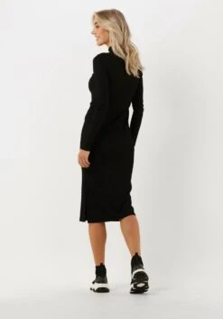 Calvin Klein Shiny Rib High Neck Dress Jurken Dames - Rok - Jurk - Zwart - Maat S -Trendyo Trendy Winkel 840x1200 189
