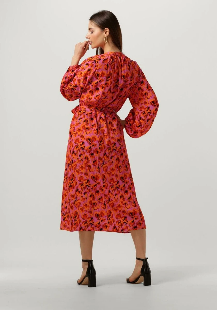 Ydence Dress Aline Jurken Dames - Rok - Jurk - Oranje - Maat XL 6 Ydence Dress Aline Jurken Dames - Rok - Jurk - Oranje - Maat XL - Afbeelding 4