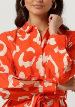 Object Jacira Tilda L/s Shirt Dress Jurken Dames - Rok - Jurk - Koraal - Maat 38 -Trendyo Trendy Winkel 840x1200 225