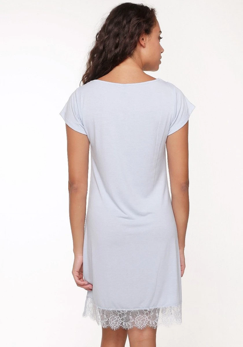 LingaDore Ballad Blue Pyjama Jurk Blauw XXL 4 LingaDore Ballad Blue Pyjama Jurk Blauw XXL - Afbeelding 2