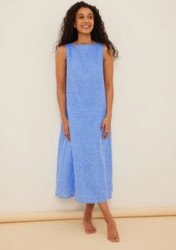 Na-kd Organisch Midi-jurk Met Open Rug - Maat EU 42