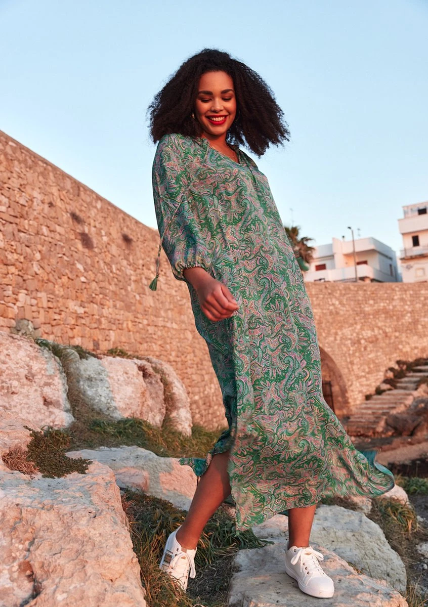 LOLALIZA Maxi-jurk Met Paisleyprint - Groen - Maat L/XL 6 LOLALIZA Maxi-jurk Met Paisleyprint - Groen - Maat L/XL - Afbeelding 4