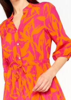 LOLALIZA Maxi-jurk Met Bloemenprint - Fuchsia - Maat 48 -Trendyo Trendy Winkel 846x1200 34