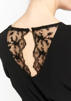 LOLALIZA Voile Jurk Met V-hals - Zwart - Maat 40 -Trendyo Trendy Winkel 846x1200 36