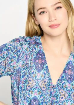 LOLALIZA Maxi-jurk Met Print - Blauw - Maat S -Trendyo Trendy Winkel 846x1200 37