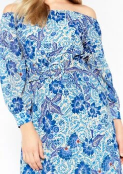 LOLALIZA Maxi-jurk Met Bloemenprint - Blauw - Maat 46 -Trendyo Trendy Winkel 846x1200 48