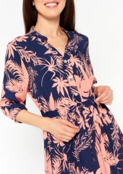 LOLALIZA Maxi-jurk Met Bloemenprint - Marine Blauw - Maat 48 -Trendyo Trendy Winkel 846x1200 5