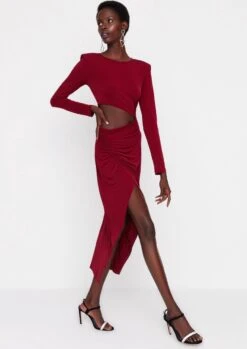 Trendyol Vrouwen Standaard Mouw Ronde Hals Omslag Jurk 22 Trendyol Vrouwen Standaard Mouw Ronde Hals Omslag Jurk -Trendyo Trendy Winkel 849x1200 9