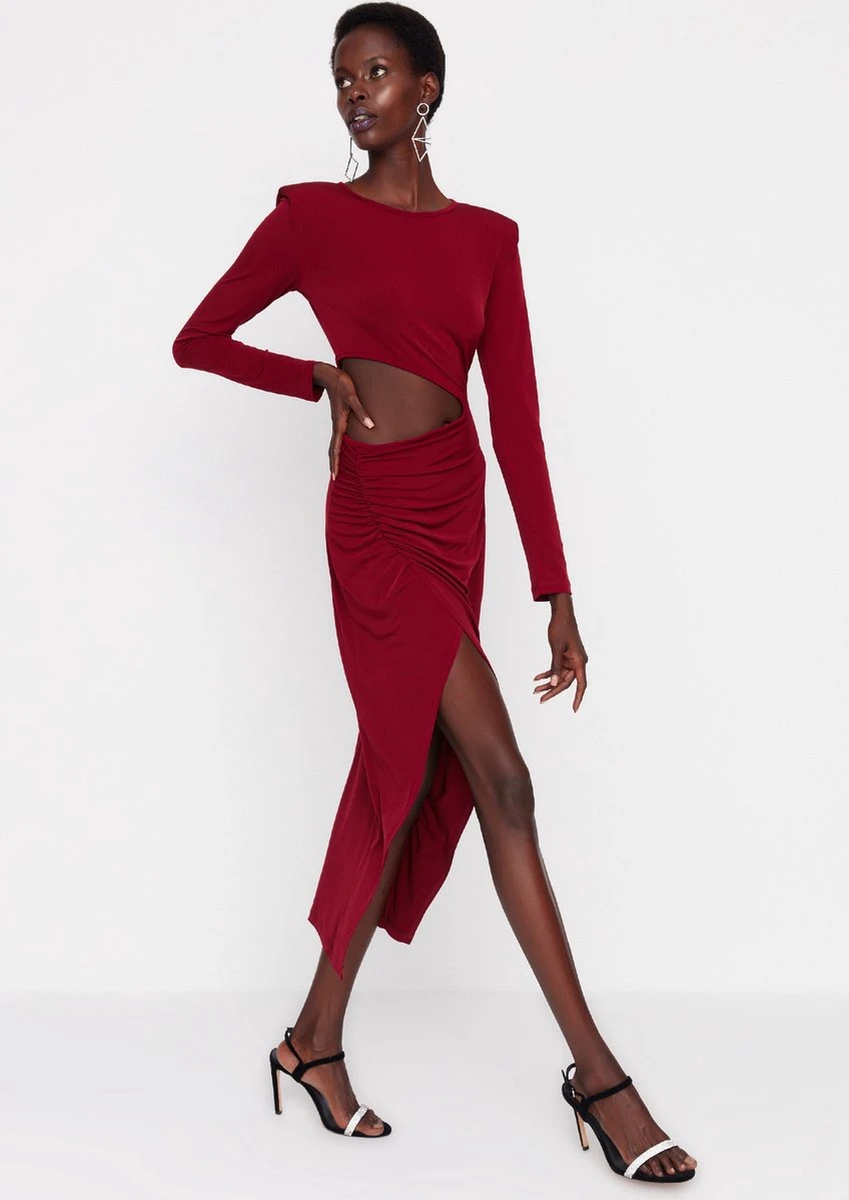 Trendyol Vrouwen Standaard Mouw Ronde Hals Omslag Jurk 12 Trendyol Vrouwen Standaard Mouw Ronde Hals Omslag Jurk - Afbeelding 10