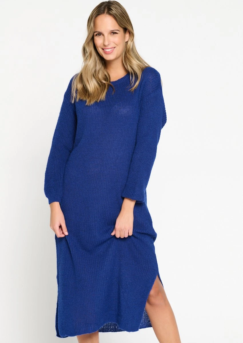 LOLALIZA Trui-jurk - Blauw - Maat XL 3 LOLALIZA Trui-jurk - Blauw - Maat XL