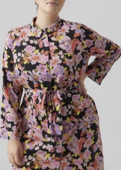 VERO MODA VMLUCIA LS ABK SHIRT DRESS WVN CUR Dames Jurk - Maat 46 -Trendyo Trendy Winkel 853x1200 6