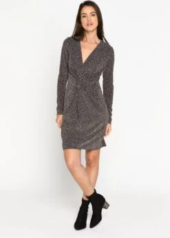 LOLALIZA Lurex Jurk - Zwart - Maat 38 -Trendyo Trendy Winkel 859x1200 3