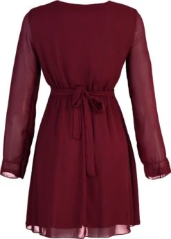 Trendyol Vrouwen Ballon Mouw Cache-coeur Schaatser Jurk -Trendyo Trendy Winkel 859x1200 6