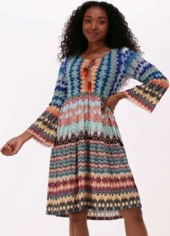 Ana Alcazar Dress Boho Okotex 100 Jurken Dames - Rok - Jurk - Multi - Maat 40
