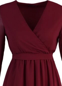 Trendyol Vrouwen Ballon Mouw Cache-coeur Schaatser Jurk -Trendyo Trendy Winkel 864x1200 8