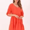 Ydence Dress Sunny Jurken Dames - Rok - Jurk - Oranje - Maat L -Trendyo Trendy Winkel 866x1200 3