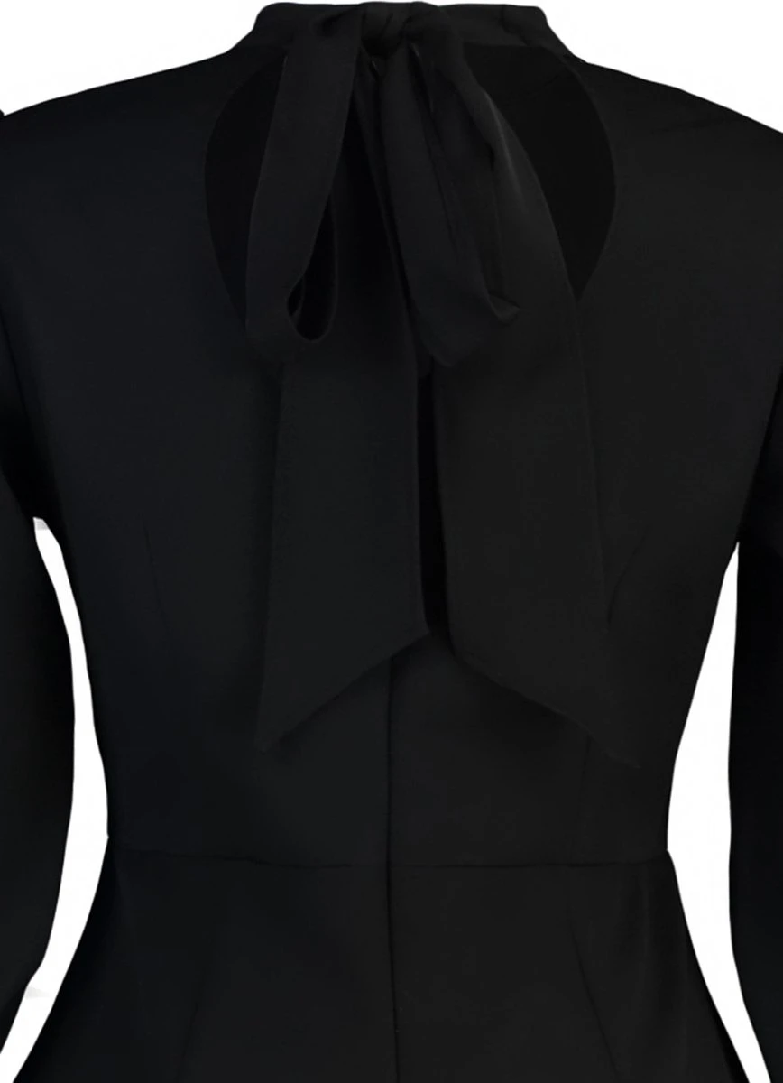 Trendyol Vrouwen Ballon Mouw Staande Kraag A-lijn Plus Size Jurk 4 Trendyol Vrouwen Ballon Mouw Staande Kraag A-lijn Plus Size Jurk - Afbeelding 2