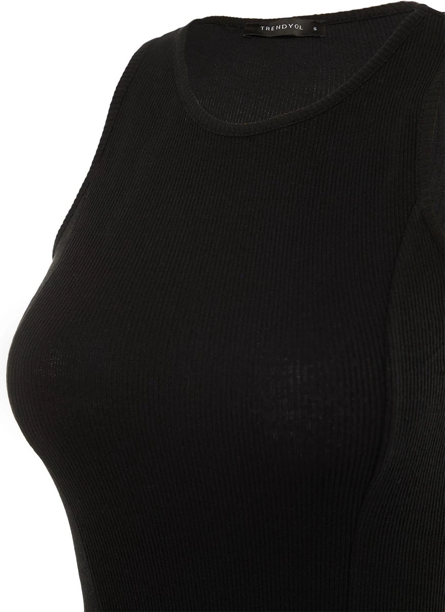 Trendyol Vrouwen Standaard Mouw Halternek Bodycon Jurk 8 Trendyol Vrouwen Standaard Mouw Halternek Bodycon Jurk - Afbeelding 6