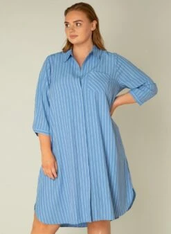 YESTA Jilke Jurk - Cornflower Blue - Maat 2(50) -Trendyo Trendy Winkel 876x1200 27