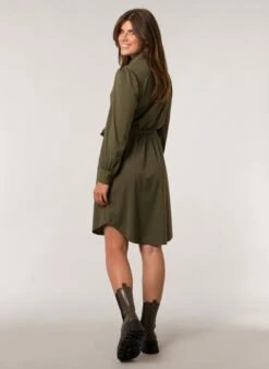 IVY BEAU Nicole Jurk - Olive - Maat 46 -Trendyo Trendy Winkel 876x1200 6
