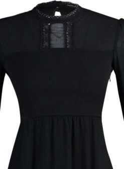 Trendyol Vrouwen Ballon Mouw Staande Kraag Verschuiving Jurk -Trendyo Trendy Winkel 882x1200