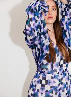 Freebird Wv-aop-ethnic-vis-23- Jurken Dames - Kleedje - Rok - Jurk - Paars - Maat S -Trendyo Trendy Winkel 884x1200 15