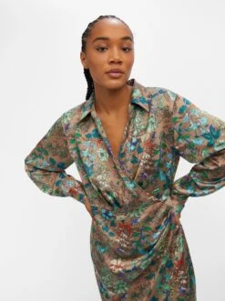 Object OBJMARIKA LS SHORT DRESS A DIV Dames Mini Jurk Fossil - Maat 40 -Trendyo Trendy Winkel 896x1200 2