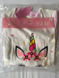 Eenhoorn Pyjama Roze Maat 110-116 (5-6 Jaar) Unicorn Pyjama Jurk Prinses + Eenhoorn Ketting -Trendyo Trendy Winkel 899x1200 16