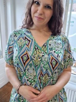 Zhenzi Journee Jurk Groen/blauw M 46/48 -Trendyo Trendy Winkel 899x1200 65