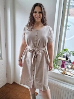 Zhenzi Savanna Jurk Beige S 42/44