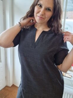 Zhenzi Kyleigh Jurk/tuniek Zwart S 42/44 10 Zhenzi Kyleigh Jurk/tuniek Zwart S 42/44 -Trendyo Trendy Winkel 899x1200 77