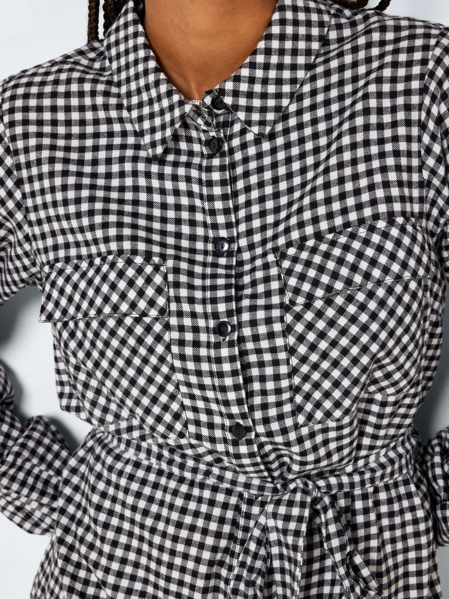 NOISY MAY NMERIK L/S SHIRT DRESS WVN Dames Jurk - Maat S 6 NOISY MAY NMERIK L/S SHIRT DRESS WVN Dames Jurk - Maat S - Afbeelding 4