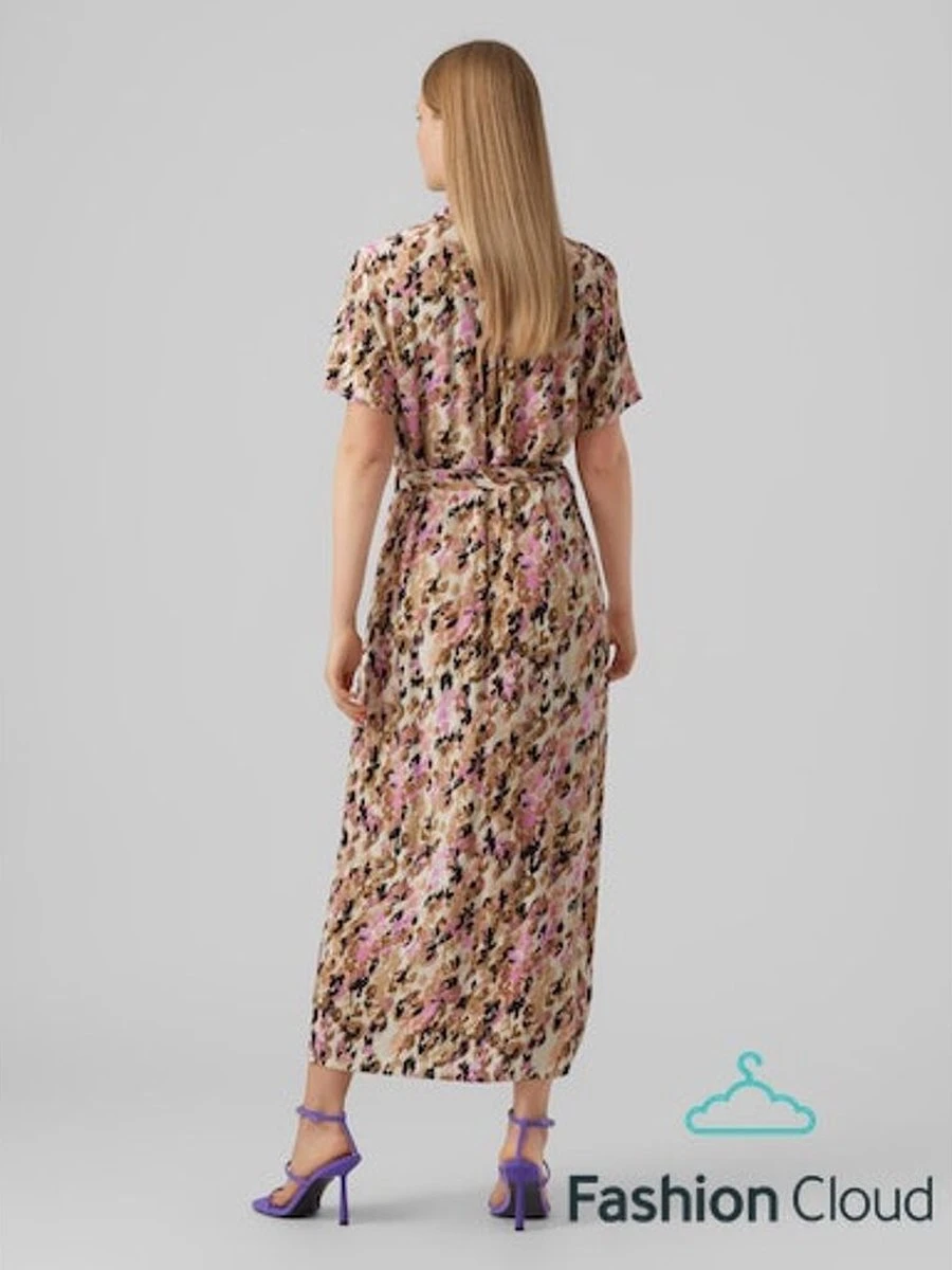 Vero Moda Jurk Vmeasy S/s Long Shirt Dress R1 Wvn 10286792 Tigers Eye/ina Dames Maat - M 9 Vero Moda Jurk Vmeasy S/s Long Shirt Dress R1 Wvn 10286792 Tigers Eye/ina Dames Maat - M - Afbeelding 7