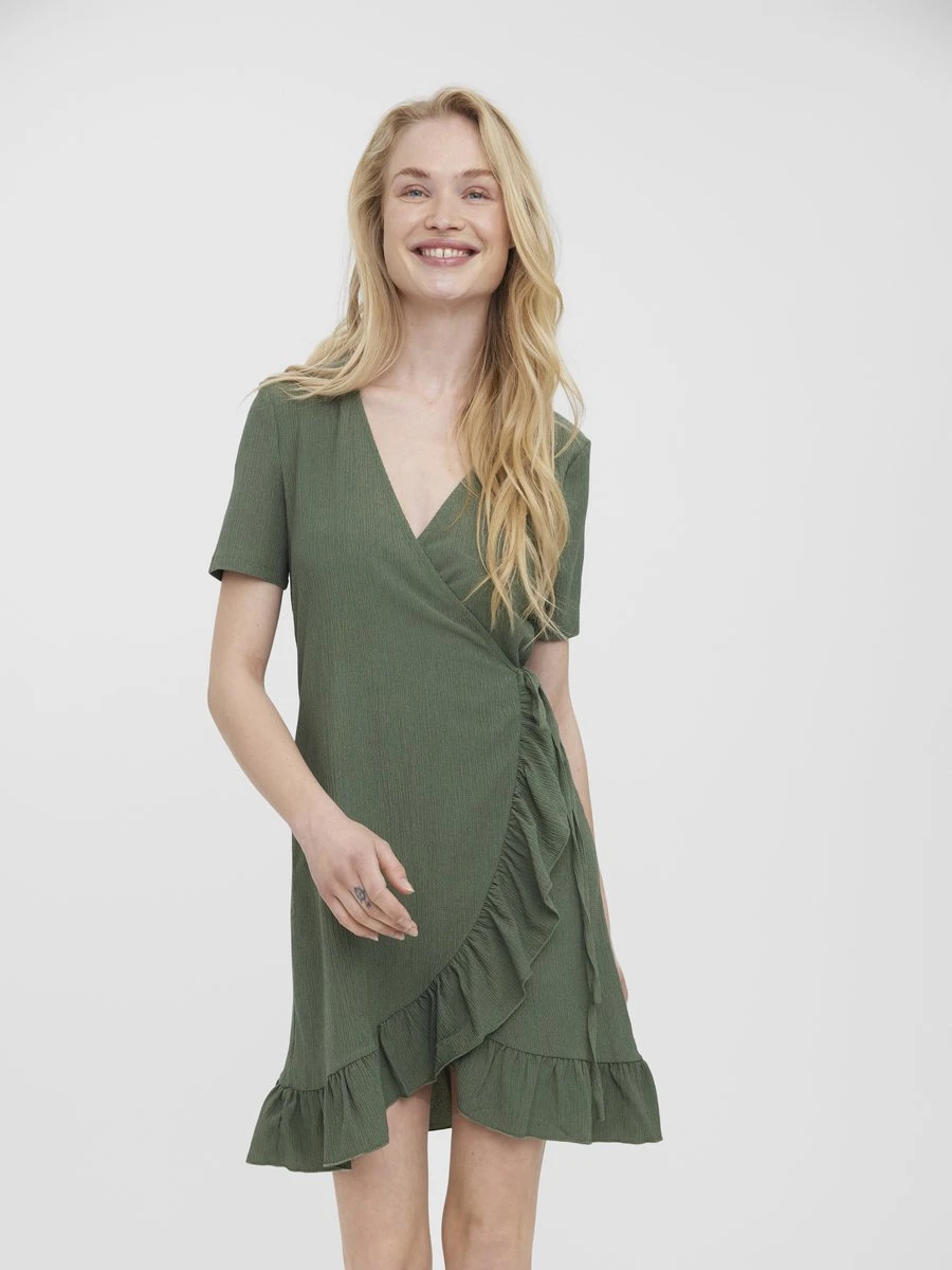 VERO MODA VMHAYA SHORT DRESS GA NOOS Dames Jurk - Maat XXL 4 VERO MODA VMHAYA SHORT DRESS GA NOOS Dames Jurk - Maat XXL - Afbeelding 2