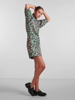 Pieces Jurk Pckrissie 3/4 Short Dress Bc 17137903 Parkeet/graphic Dames Maat - S -Trendyo Trendy Winkel 900x1200 180
