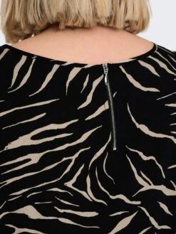 Only Carmakoma Carnova Jurk/tuniek Zwart Zebraprint Maat 42 -Trendyo Trendy Winkel 900x1200 195