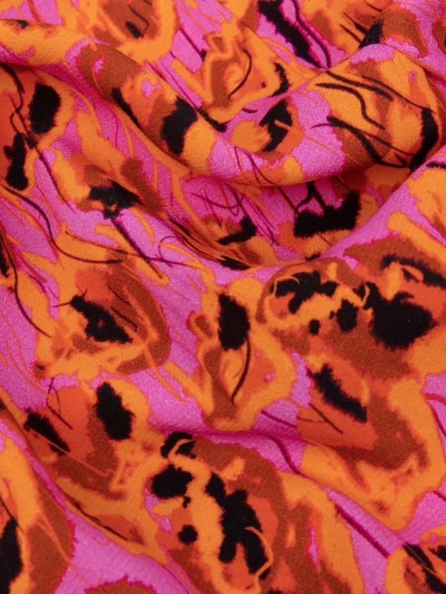 Ydence Dress Aline Jurken Dames - Rok - Jurk - Oranje - Maat XL 9 Ydence Dress Aline Jurken Dames - Rok - Jurk - Oranje - Maat XL - Afbeelding 7