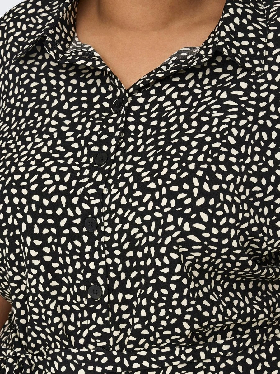 Only Carmakoma Cardiega Jurk Zwart/wit Maat 50 4 Only Carmakoma Cardiega Jurk Zwart/wit Maat 50 - Afbeelding 2