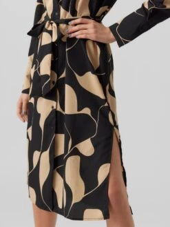 VERO MODA VMLYDIA LS CALF SHIRT DRESS WVN Dames Jurk - Maat M 10 VERO MODA VMLYDIA LS CALF SHIRT DRESS WVN Dames Jurk - Maat M -Trendyo Trendy Winkel 900x1200 218